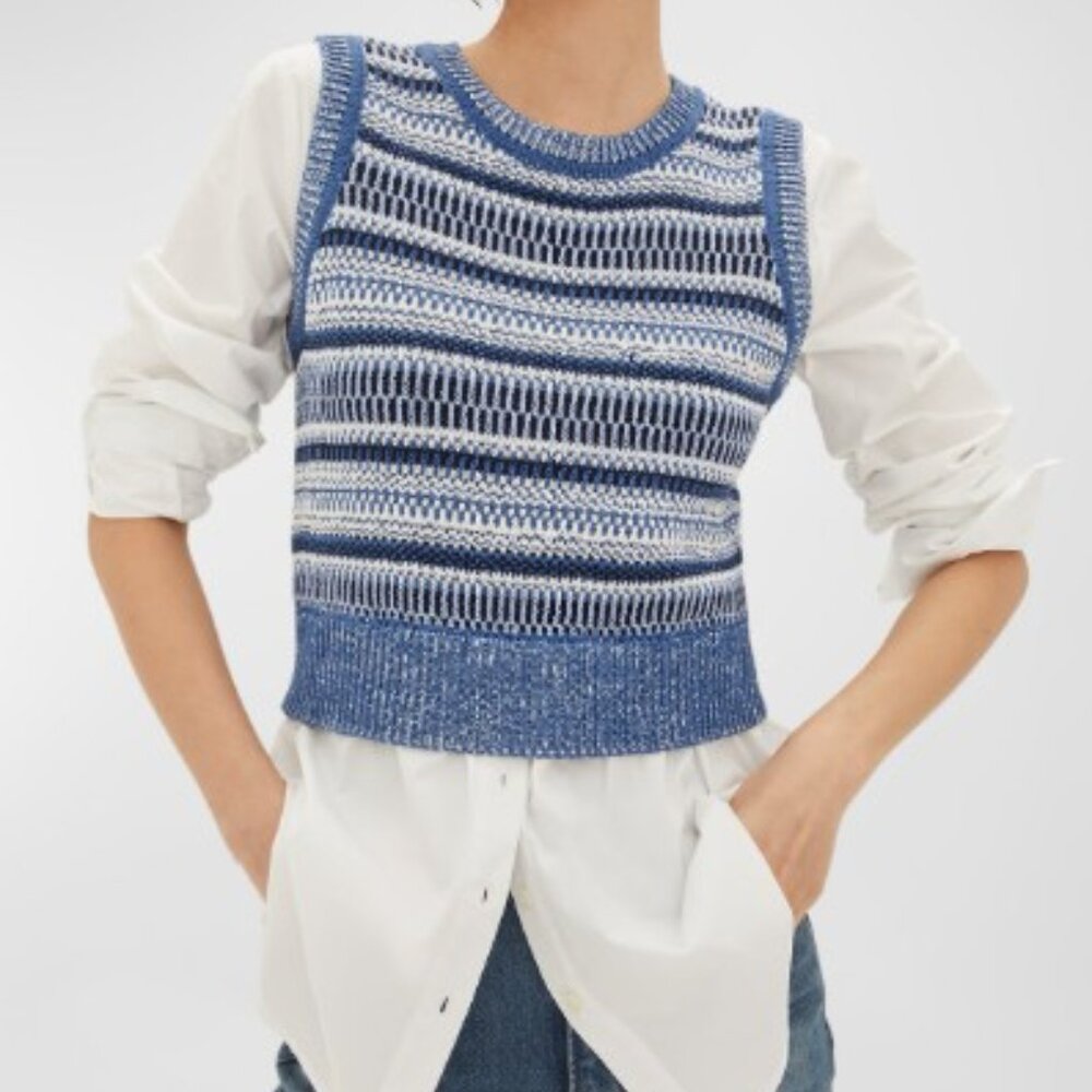 Veronica Beard Esphera Mixed Media Tank Size XS MSRP $448